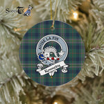 Kennedy Scottish Clan Badge Plaid Ornament Gift. Christmas Tree Ornament Kennedy Clan Tartan Ornament Great Christmas Ornaments Gift - Scotstee Shop