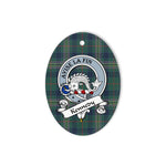Kennedy Scottish Clan Badge Plaid Ornament Gift. Christmas Tree Ornament Kennedy Tartan Ornament,  ceramic ornament, personalized christmas ornaments, christmas tree ornaments, christmas door decorations, Plaid Ornament, Tartan Ceramic Ornament