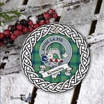Kennedy Tartan Ornament,  ceramic ornament, personalized christmas ornaments, christmas tree ornaments, christmas door decorations, Plaid Ornament, Tartan Ceramic Ornament