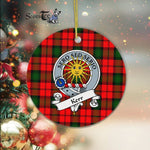 Kerr Scottish Clan Badge Plaid Ornament Gift. Christmas Tree Ornament Kerr Clan Tartan Ornament Great Christmas Ornaments Gift - Scotstee Shop