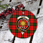 Kerr Scottish Clan Plaid Ornament Gift. Christmas Tree Ornament Kerr Clan Tartan Ornament Great Christmas Ornaments Gift - Scotstee Shop