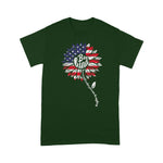 Scotstee Shop - Kindness Sunflower USA Flag 4th of July Shirt Patriotic Flower Shirt
