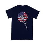 Scotstee Shop - Kindness Sunflower USA Flag 4th of July Shirt Patriotic Flower Shirt