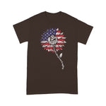 Scotstee Shop - Kindness Sunflower USA Flag 4th of July Shirt Patriotic Flower Shirt