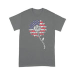 Scotstee Shop - Kindness Sunflower USA Flag 4th of July Shirt Patriotic Flower Shirt
