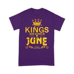 Kings Are Born In June Birthday Gift Father Day Birthday Shirt - Scotstee Shop