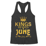 Kings Are Born In June Birthday Gift Father Day Women's Tank Top - Scotstee Shop