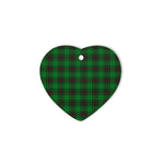 Kinloch Tartan Heart Ornaments, Christmas Tree Ornament, Plaid Christmas Ornaments, Ceramic Heart Christmas Tree Decoration, Christmas Ornament, Plaid Ornament, Tartan Ornament, Buffalo Plaid Ornament