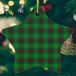 Kinnear Tartan Ornament Star Ornament, Christmas Star Decorations, ceramic ornament, Plaid Star Ceramic Ornament, Christmas Ornament Decorations Gift