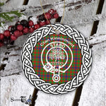 Kinninmont Clan Tartan Crest Badge Plaid Ornament Gift. Christmas Tree Ornament Tartan Ornament Great Christmas Ornaments Gift - Scotstee Shop