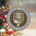 Kinninmont Clan Tartan Crest Badge Plaid Ornament Gift. Christmas Tree Ornament Tartan Ornament Great Christmas Ornaments Gift - Scotstee Shop