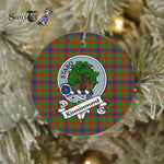 Kinninmont Scottish Clan Badge Plaid Ornament Gift. Christmas Tree Ornament Kinninmont Clan Tartan Ornament Great Christmas Ornaments Gift - Scotstee Shop
