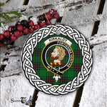 Kirkcaldy Tartan Ornament,  ceramic ornament, personalized christmas ornaments, christmas tree ornaments, christmas door decorations, Plaid Ornament, Tartan Ceramic Ornament