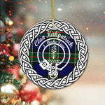 Kirkpatrick Clan tartan Crest Plaid Ornament Gift. Christmas Tree Ornament Tartan Ornament Great Christmas Ornaments Gift - Scotstee Shop