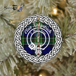 Kirkpatrick Clan tartan Crest Plaid Ornament Gift. Christmas Tree Ornament Tartan Ornament Great Christmas Ornaments Gift - Scotstee Shop