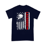 Scotstee Shop - Lacrosse American Flag Distressed 4th Of July Shirt