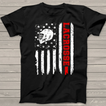 Scotstee Shop - Lacrosse American Flag Distressed 4th Of July Shirt