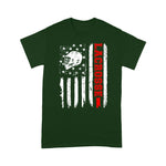Scotstee Shop - Lacrosse American Flag Distressed 4th Of July Shirt