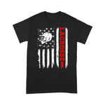 Scotstee Shop - Lacrosse American Flag Distressed 4th Of July Shirt