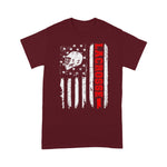 Scotstee Shop - Lacrosse American Flag Distressed 4th Of July Shirt