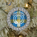 Laing Clan Tartan Crest Badge Plaid Ornament Gift. Christmas Tree Ornament Tartan Ornament Great Christmas Ornaments Gift - Scotstee Shop