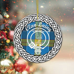 Laing Clan Tartan Crest Badge Plaid Ornament Gift. Christmas Tree Ornament Tartan Ornament Great Christmas Ornaments Gift - Scotstee Shop