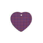 Laing Of Archiestown Tartan Heart Ornaments, Christmas Tree Ornament, Plaid Christmas Ornaments, Ceramic Heart Christmas Tree Decoration, Christmas Ornament, Plaid Ornament, Tartan Ornament, Buffalo Plaid Ornament