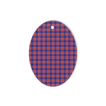Laing Of Archiestown Tartan Oval Ornaments, Christmas Tree Ornament, Plaid Christmas Ornaments, Ceramic Oval Christmas Tree Decoration, Tartan Oval Ornaments, Christmas Tree Ornament, Plaid Christmas Ornaments, Ceramic Oval Christmas Tree Decoration