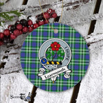 Learmonth Scottish Clan Badge Plaid Ornament Gift. Christmas Tree Ornament Learmonth Clan Tartan Ornament Great Christmas Ornaments Gift - Scotstee Shop