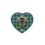Learmonth Scottish Clan Plaid Ornament Gift. Christmas Tree Ornament Learmonth Clan Tartan Ornament Great Christmas Ornaments Gift Heart Ornament - Scotstee Shop