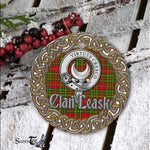 Leask Celtic Circle Plaid Ornament Gift. Christmas Tree Ornament Tartan Ornament Great Christmas Ornaments Gift - Scotstee Shop