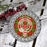 Leask Clan Tartan Crest Badge Plaid Ornament Gift. Christmas Tree Ornament Tartan Ornament Great Christmas Ornaments Gift - Scotstee Shop