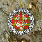 Leask Clan Tartan Crest Badge Plaid Ornament Gift. Christmas Tree Ornament Tartan Ornament Great Christmas Ornaments Gift - Scotstee Shop