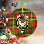 Leask Scottish Clan Plaid Ornament Gift. Christmas Tree Ornament Leask Clan Tartan Ornament Great Christmas Ornaments Gift - Scotstee Shop