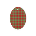 Leask Tartan Oval Ornaments, Christmas Tree Ornament, Plaid Christmas Ornaments, Ceramic Oval Christmas Tree Decoration, Tartan Oval Ornaments, Christmas Tree Ornament, Plaid Christmas Ornaments, Ceramic Oval Christmas Tree Decoration