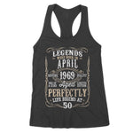 Legend Born April 1969 Years Old Awesome Birthday Gift Women's Tank Top - Scotstee Shop