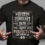 Legend Born February 1979 Awesome Birthday Gift Birthday Shirt - Scotstee Shop