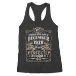 Legend Born In December 1978 40th Awesome Birthday Women's Tank Top - Scotstee Shop