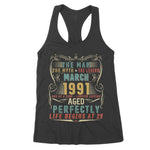 Legend Born In March 1991 29th Years Old Birthday Gifts Women's Tank Top - Scotstee Shop