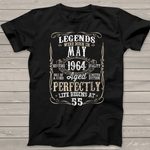 Legend Born May 1964 Awesome Birthday Gift Birthday Shirt - Scotstee Shop