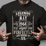 Legend Born May 1964 Awesome Birthday Gift Birthday Shirt - Scotstee Shop