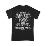 Legend Vintage In 1958 Original Parts Awesome Birthday Shirt - Scotstee Shop