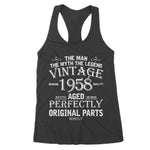 Legend Vintage In 1958 Original Parts Awesome Birthday Women's Tank Top - Scotstee Shop