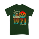Legendary Since Birthday March 1971 Vintage Birthday Shirt For 50th Birthday Shirt mens vintage 1971 t shirt - Scotstee Shop