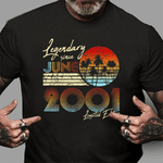 Legendary Since In June 2001 Birthday Gift Birthday Shirt - Scotstee Shop