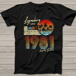 Legendary Since May 1981 Birthday Gift Birthday Shirt Funny 40th Birthday T Shirts - Scotstee Shop