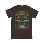 Legends Birthday Shirt Life Begins At 60 Born In 1960 Birthday Gift The Year Of Legends Classic 1960 Birthday Shirt - Scotstee Shop