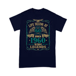 Legends Birthday Shirt Life Begins At 60 Born In 1960 Birthday Gift The Year Of Legends Classic 1960 Birthday Shirt - Scotstee Shop