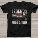 Legends Born In 1998 Years Old 23rd Birthday Gift 23 Yrs Years Old Birthday Shirt - Scotstee Shop