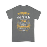 Legends Born In April 1957 64th Birthday Party 64 Years Old Birthday Shirt - Scotstee Shop